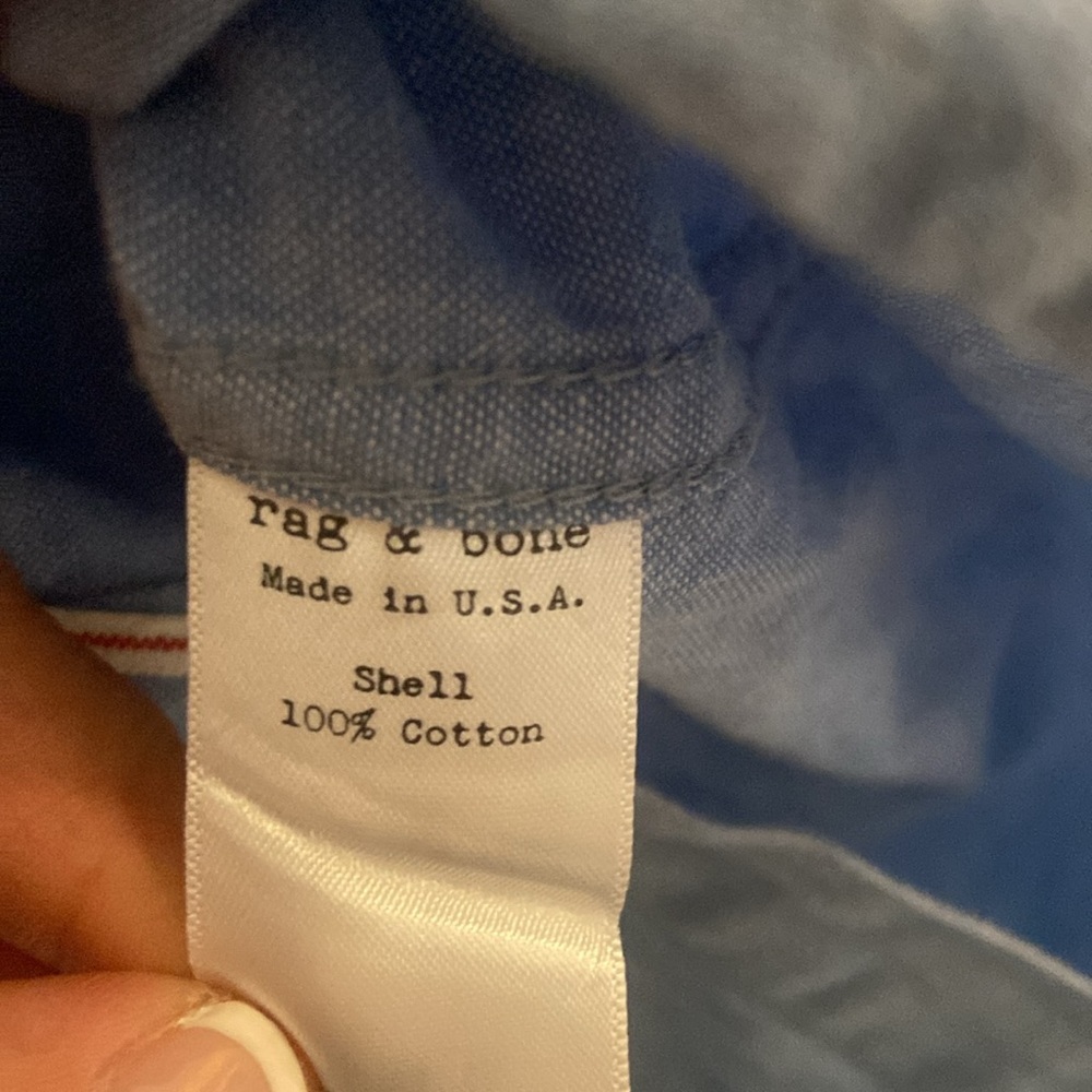 Rag & Bone Chambray Denim Button Down Dress SZ 2 - Picture 5 of 6